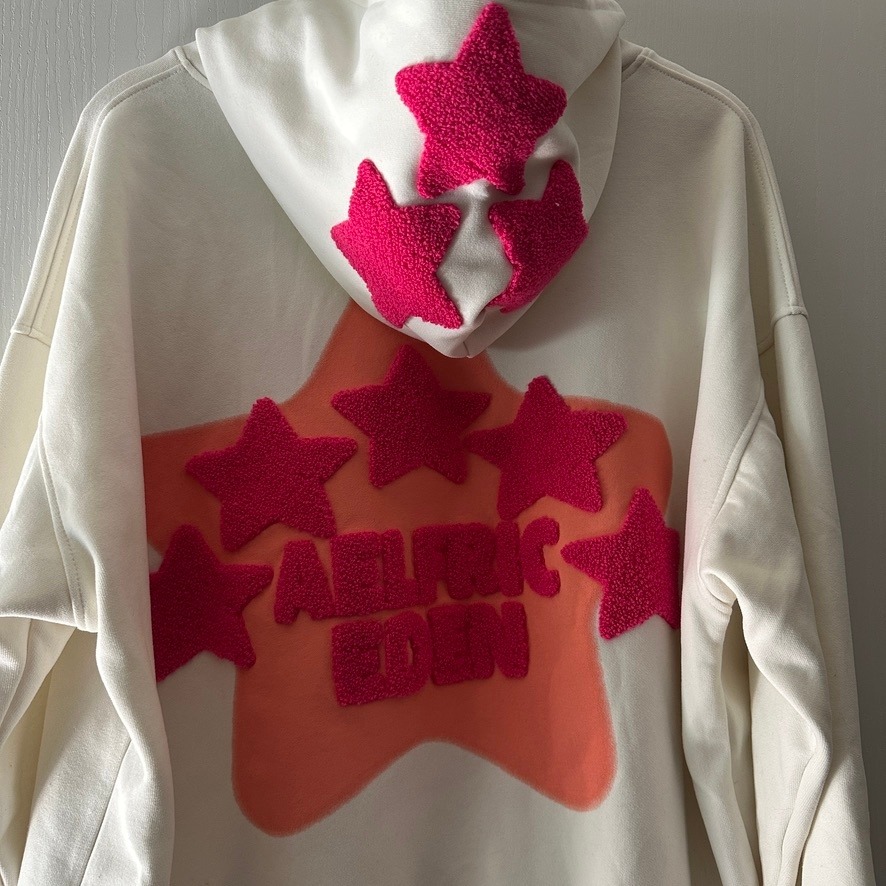 Aelfric Eden Vintage 3d Embroidery Eden Star V303 Hoodie Cream Xl — image 6 of 8